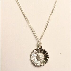 Tess + Tricia Sterling Silver Flower Pendant Necklace